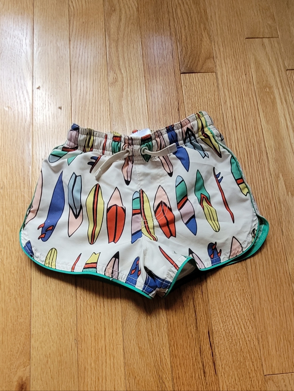 Hanna Anderson Kids Surfboard Print Swim Trunks - Size 2T